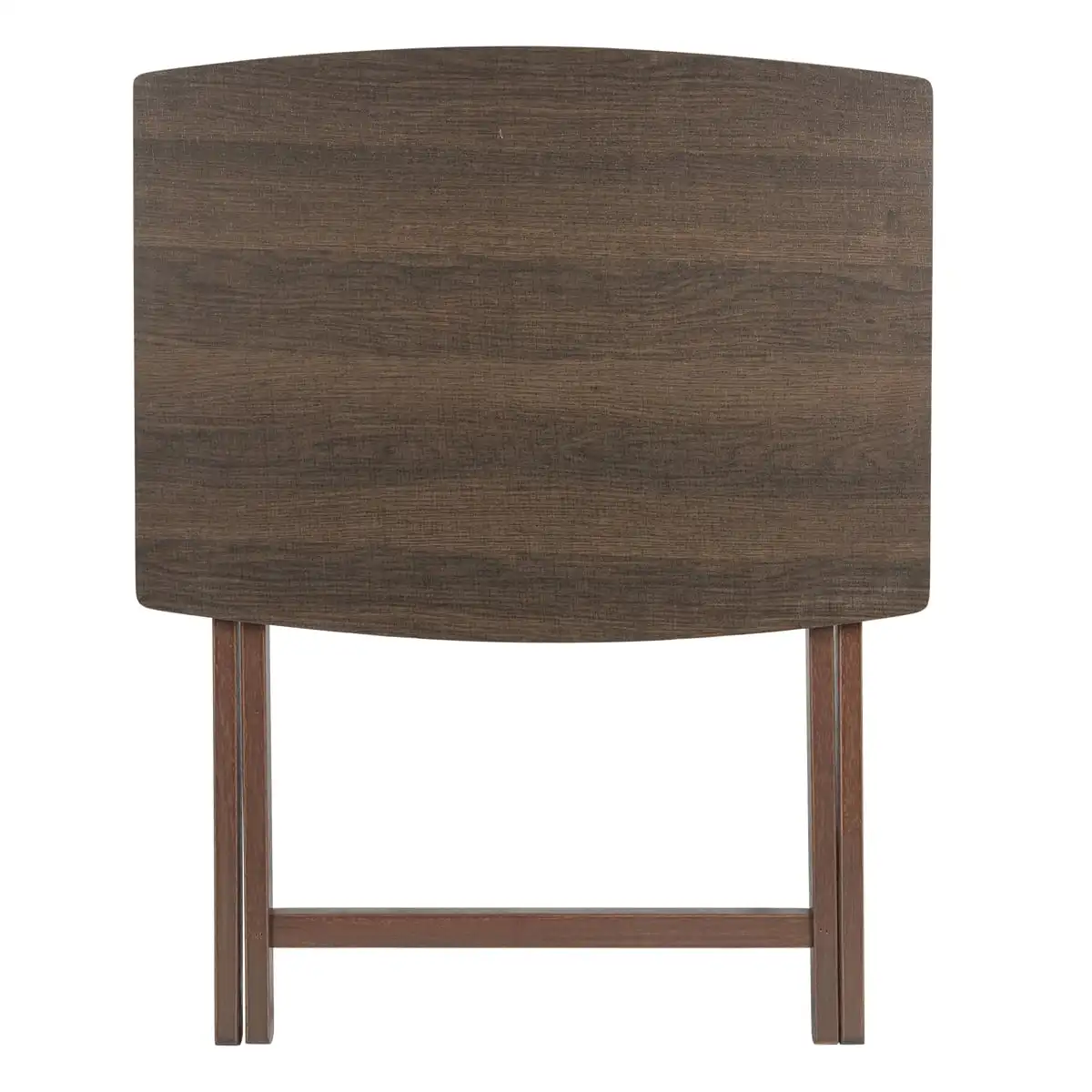 

Indoor Oversized Single Folding Tray Table, Espresso, 26" x 23.6" x 17.7"