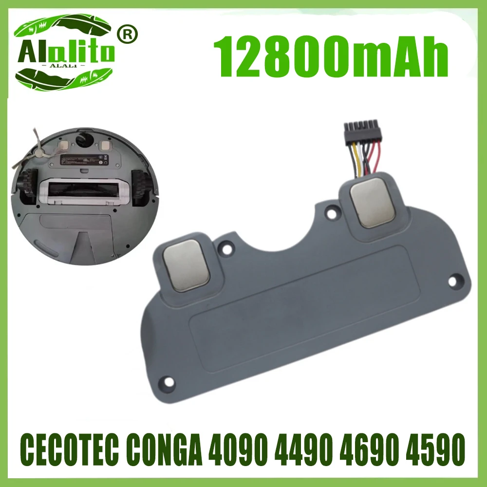 14.4V 100% New Perfect Matching Suitable for CECOTEC CONGA 4090 4490 4690 4590 12800mAh Mobile Robot Battery Pack