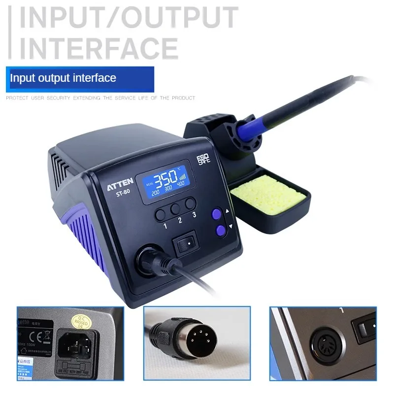 ST-60/80/100 intelligent standby anti-static lead-free soldering station temperature lock soldering iron head