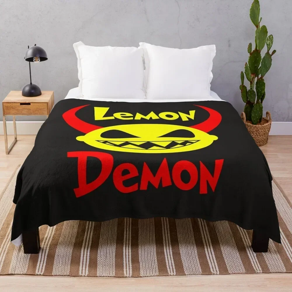

Lemon demon Throw Blanket Wrinkle Resistant Lightweight Blanket