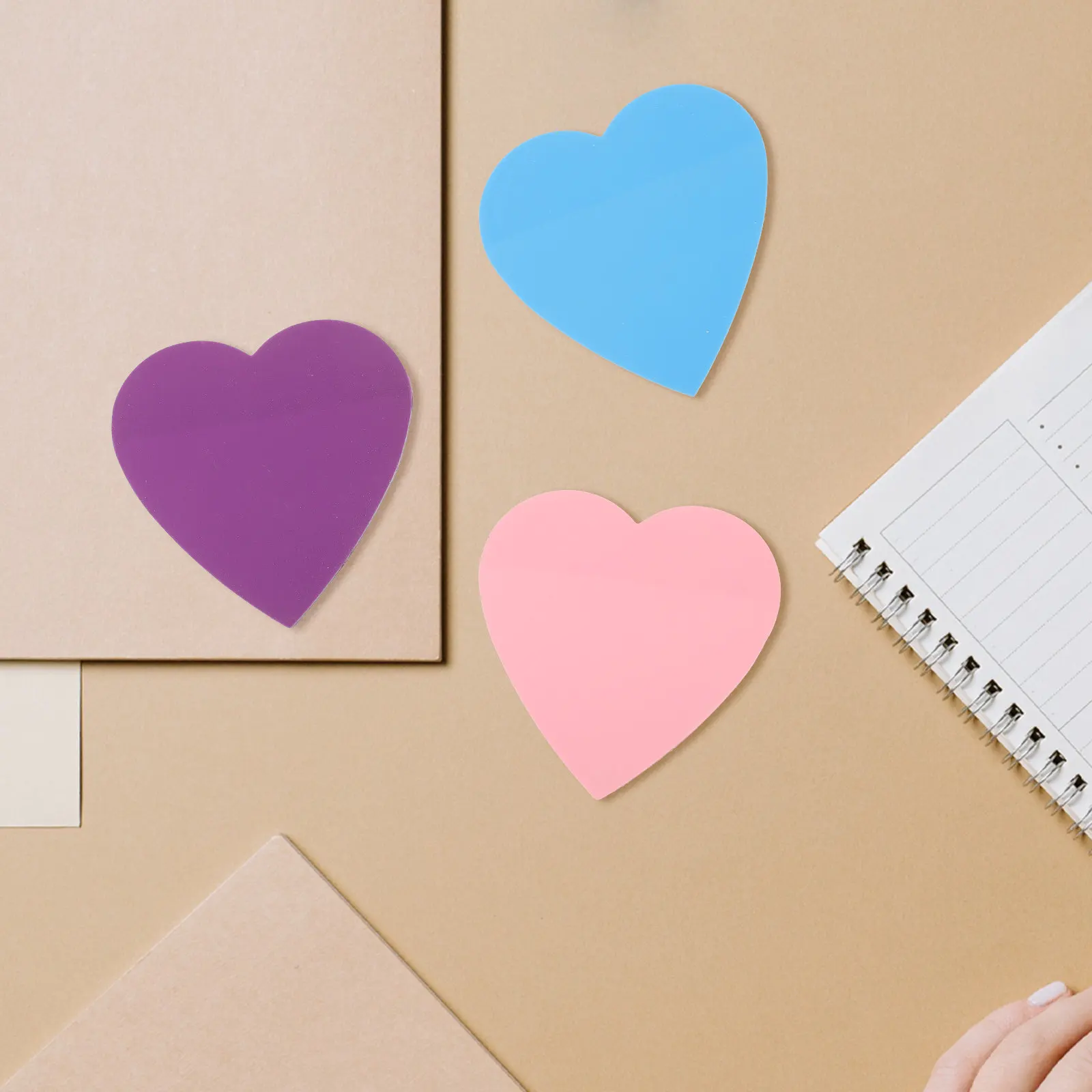 

8 цветных клейких блокнотов для заметок, портативные, для офиса, школы, учебы, стикеры-закладки