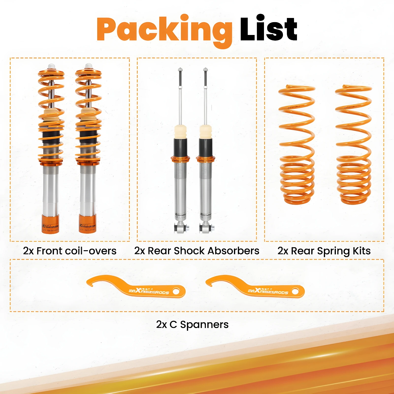 

Kit Coilover Suspension Absorber Adjustable for BMW5 Series Saloon E39 520i 525i