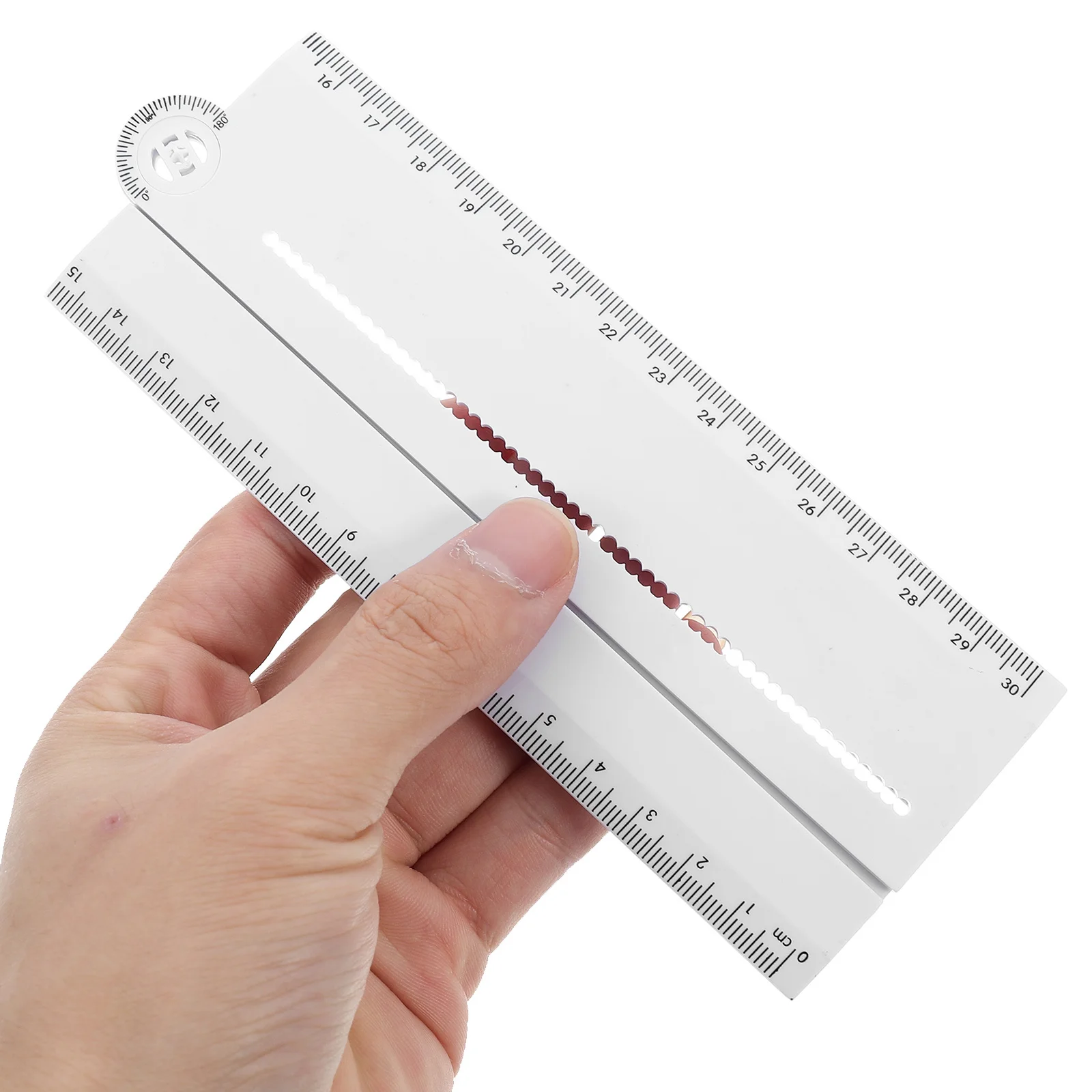 

Multifunctional Ruler White Angle Measurement Tool for Drawing Arcs Parallel Lines Geometry Drafting Engineering Architecture