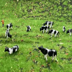 HO and N Scale Model Cows Miniature Farm Animal Model Cow For Model Railway Layout Different Different Postures