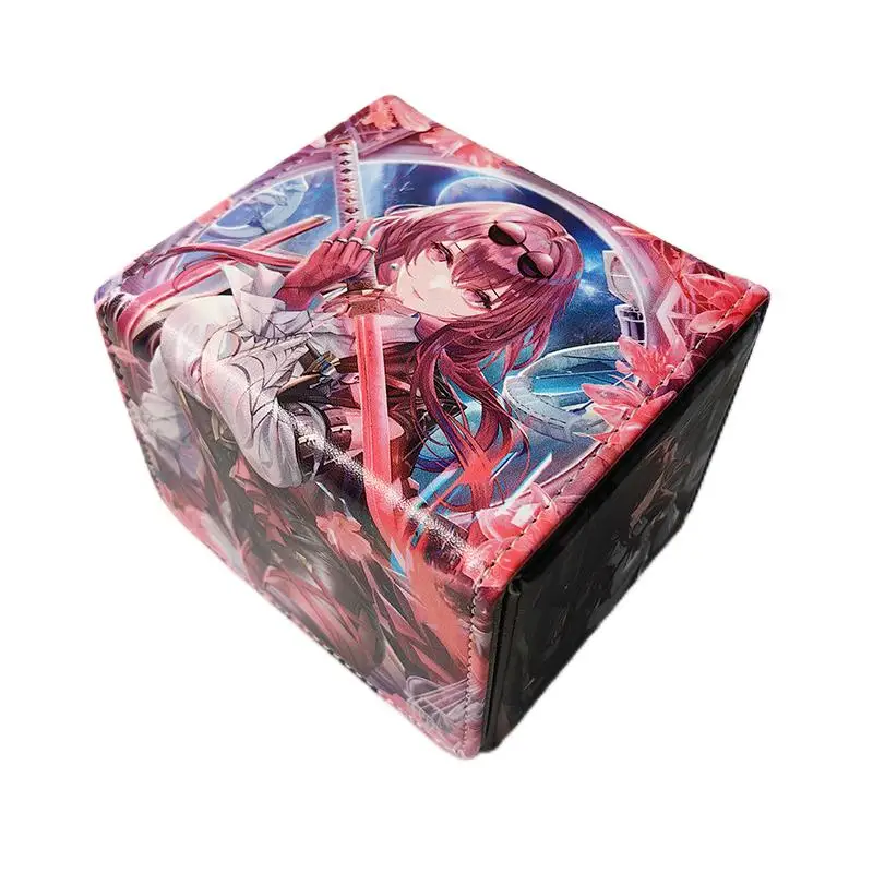 100+PP Anime Cards Storage Deck Box Board Game TCG Card Box Protector Case for MGT/Pkm/Yu-Gi-OH/Gathering Games Trading Cards