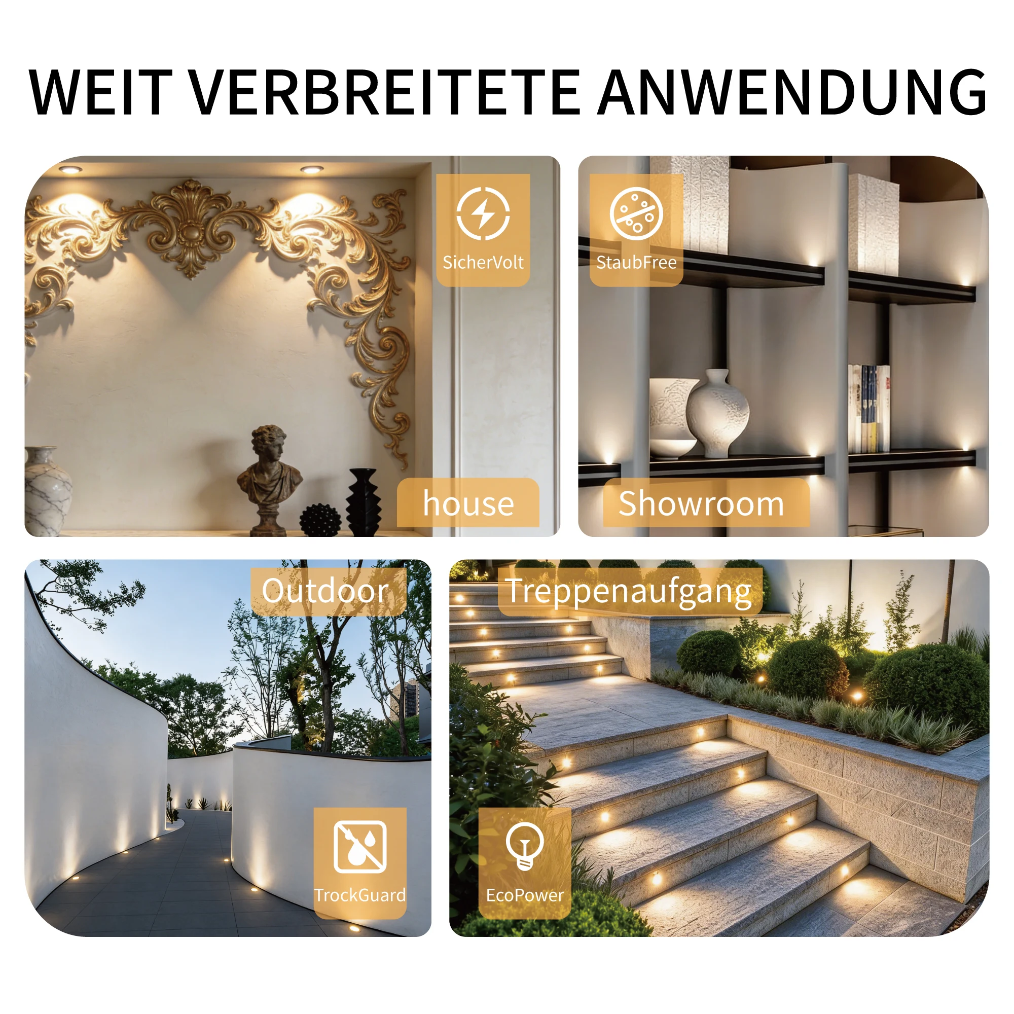 IP65 Mini-Strahler, 15 mm, 1 W, LED-Einbaustrahler, 12 V, Decken-Downlight, Treppenschrank, Spots, Lampe mit Transformator, 110 V–220 V – Detail 7