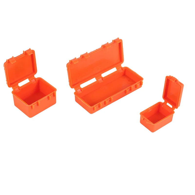 YSUN-3Pcs caja de almacenamiento de plástico para coche teledirigido, herramienta de decoración para Traxxas Trx4 Axial Scx10 90046 D90 1/10, accesorios para orugas de control remoto