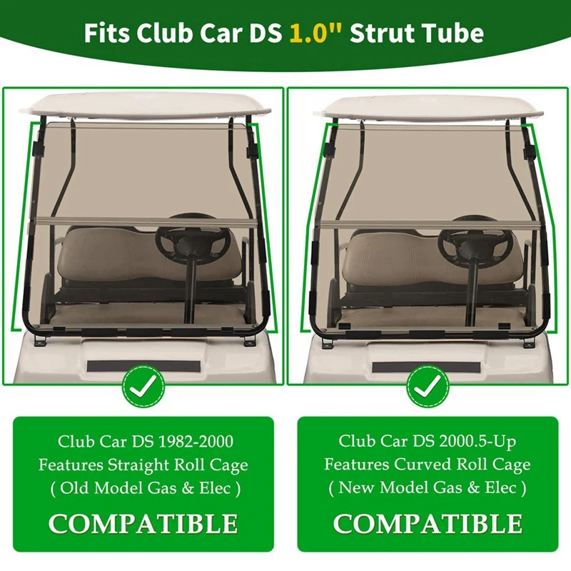 Windshield Retaining Clips Kit, Golf Cart Windshield Mounting Sash Clips For EZGO TXT DCS PDS 1994-2013 Replacement