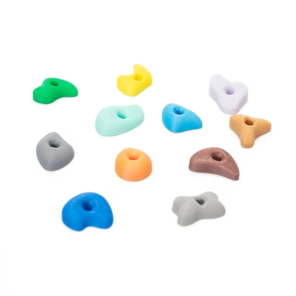 3D-gedruckter Mini-Klettergriff-Schlüsselanhänger, abnehmbarer Boulder, handgefertigter Schlüsselring für Kletterbegeisterte, realistisch und farbenfroh – Detail 5