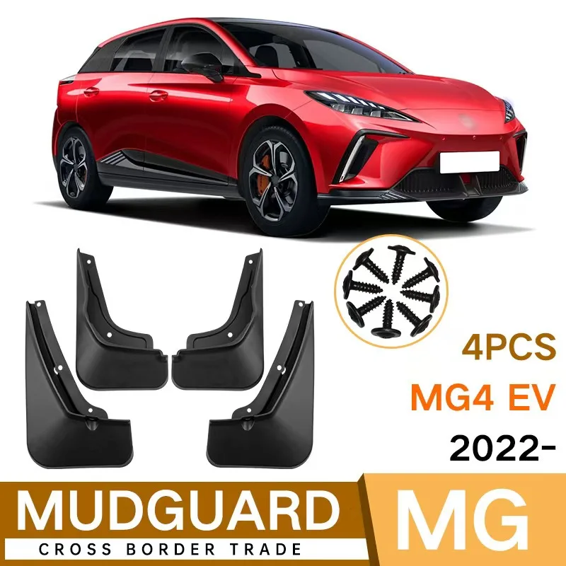 

4x For MG 4 MG4 EV Mulan Hatchback 2022 2023 Mud Flaps Splash Guard Mudguards MudFlaps Front Rear Fender Styling Car Accessories