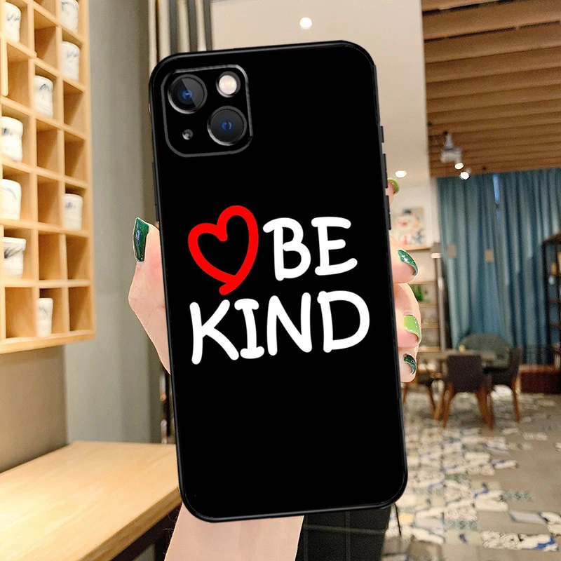 Seja gentil caso de telefone para iphone 13 pro max 16 15 11 12 14 pro max mini xr 15 16 plus 16e capa coque