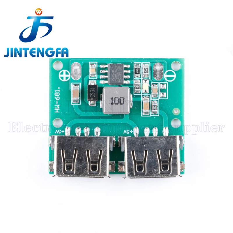 

9V 12V 24V to 5V DC-DC Step Down Charger Power Module Dual USB Output Buck Voltage Board 3A Car Charge Charging Regulator 6-26V