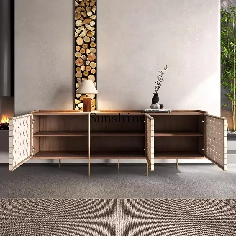 

Nordic light luxury, side cabinet storage, modern simplicity, villa living room decoration, storage