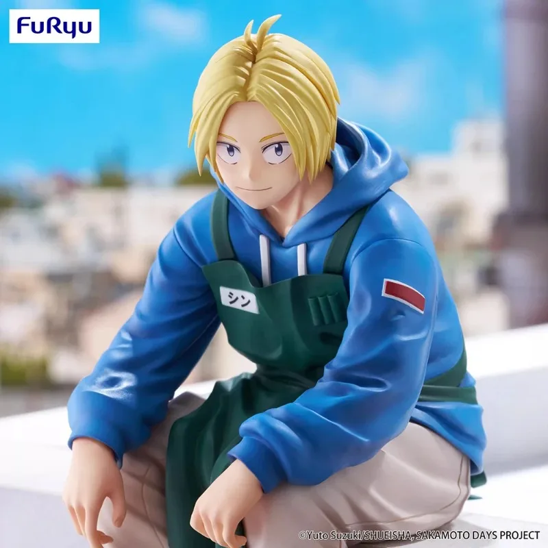 متوفر في المخزون الأصلي Furyu SAKAMOTO DAYS Shin Asakura PVC 13 سنتيمتر أنيمي شخصية نموذج جمع سطح المكتب الديكور اللعب الهدايا