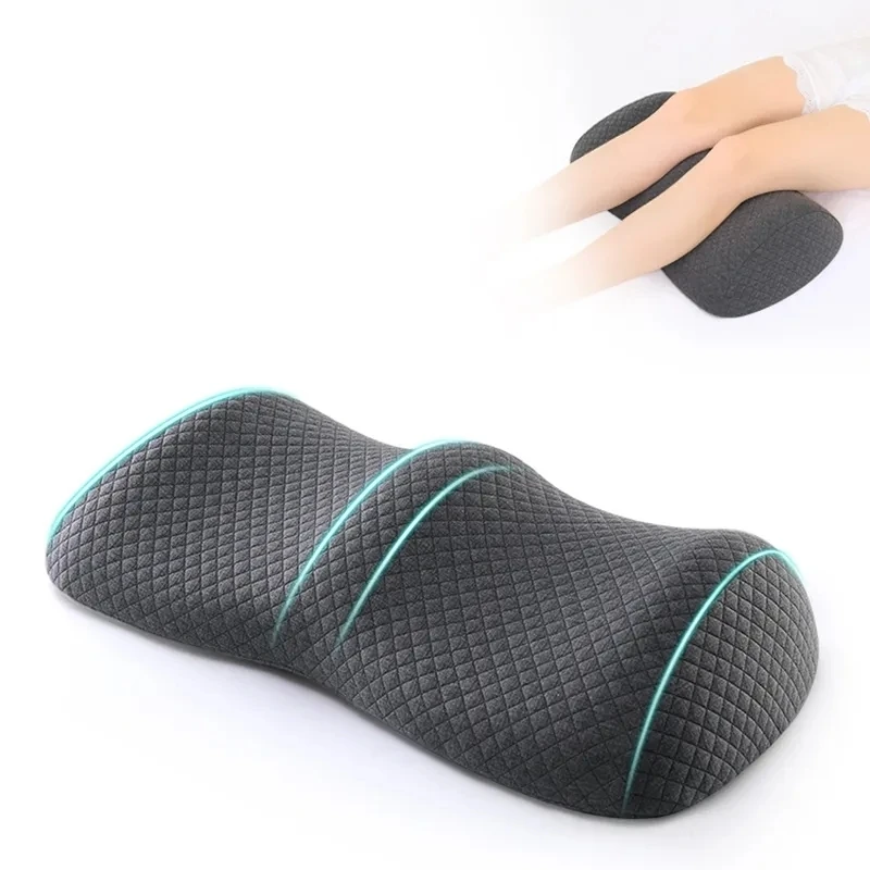 Almohada viscoelástica de algodón para elevación de piernas, soporte de masaje ortopédico para pies, alivio del dolor de rodilla, ropa de cama para dormir, rebote lento