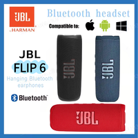 Original JBL Flip 6 Wireless Bluetooth Speaker Portable IPX7 Waterproof Outdoor Stereo Bass Music Track with Independent Tweeter