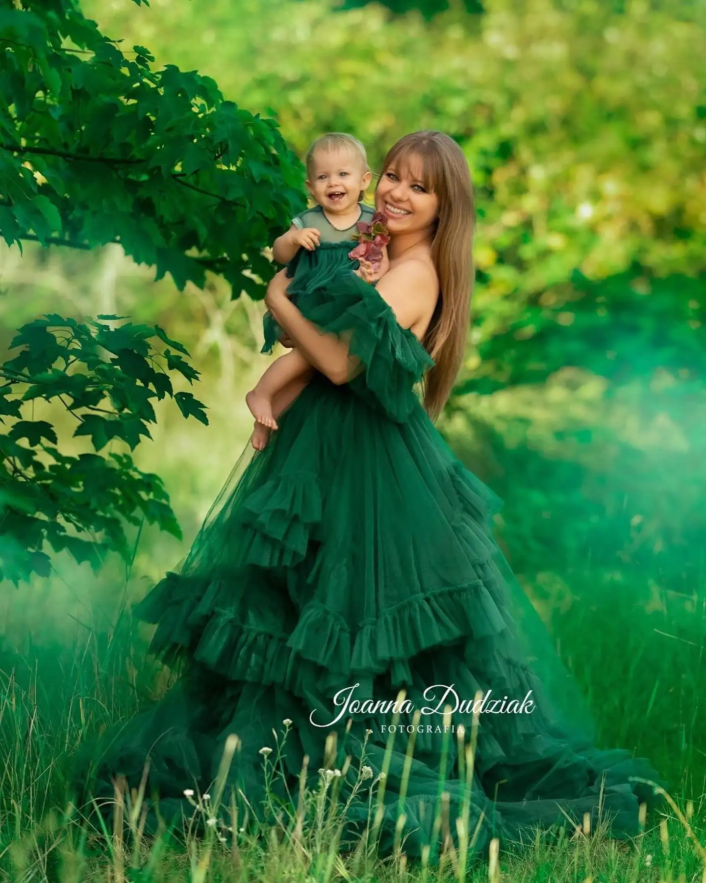 Dark Green Maternity Dress for Photoshoot Off The Shoulder Long Pregnancy Babyshower Dress Luxury Bathrobe Gowns