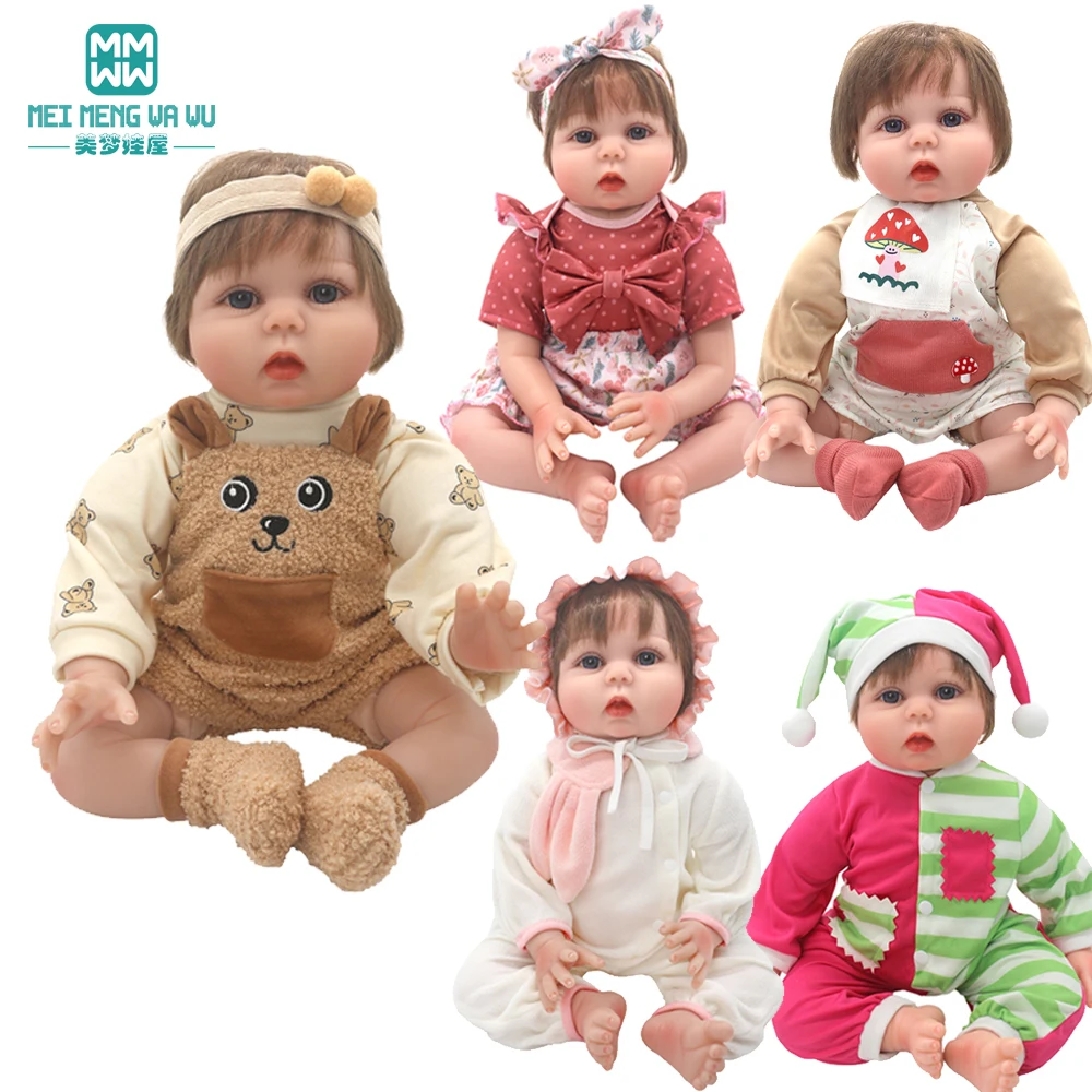 22 inch reborn doll clothes newborn doll toy dress set crawler suit accessories gift