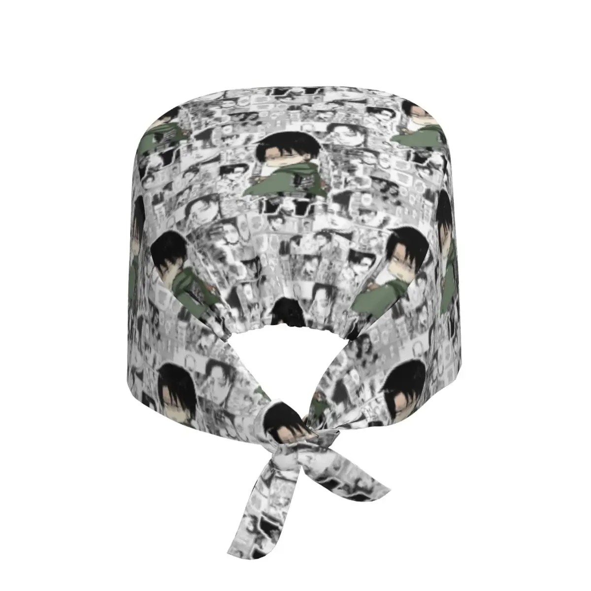 ليفي أكرمان هجوم على تيتان فرك قبعة الطبيب العمل قبعة جراحية الرجال النساء قبعات التمريض قابل للتعديل لطبيب الأسنان #4