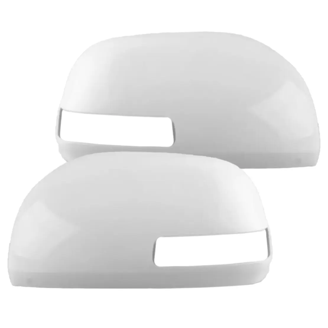 1 Pair Left & Right Side Rear View Mirror Cover Trim Fit for Toyota RAV4 2006 2007 2008 2009 2010 2011 2012 White Plastic