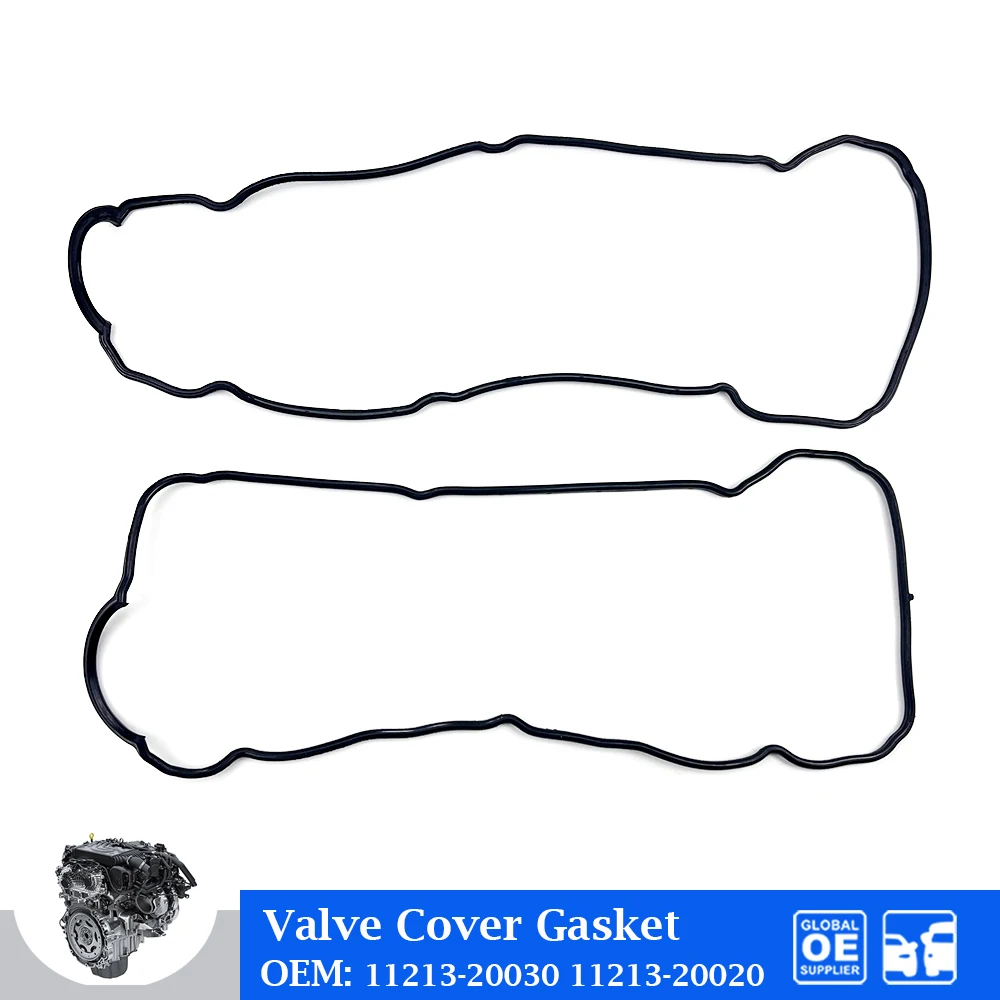 

2 Pcs Engine Rocker Valve Cover Gasket For Toyota Lexus RX ES300 MCV30 1MZ 2MZ 3MZ FE Car Accessories OE 11213-20030 11213-20020