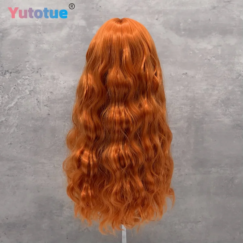 Yutotue Dolls Long Curly Hair with Bangs Wig for 1/3 1/4 1/6 BJD Doll DIY Change 9 Colors Available