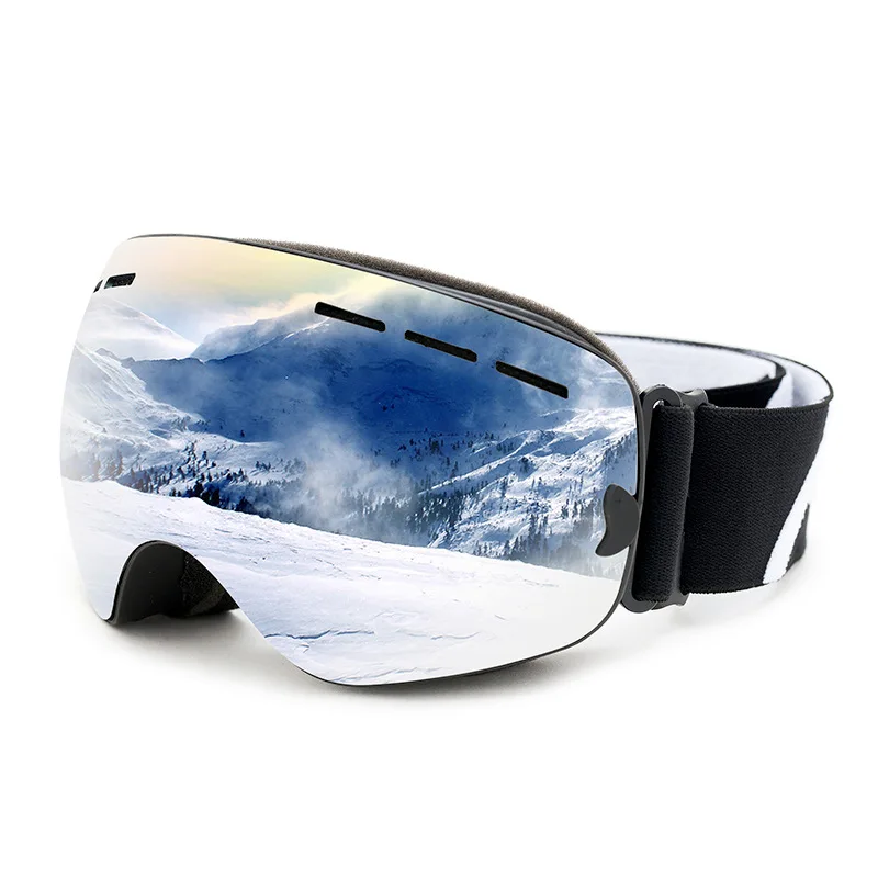 

Children's Ski Goggles Anti-Glare Color-Plated PC Lenses Mountaineering Goggles for Kids