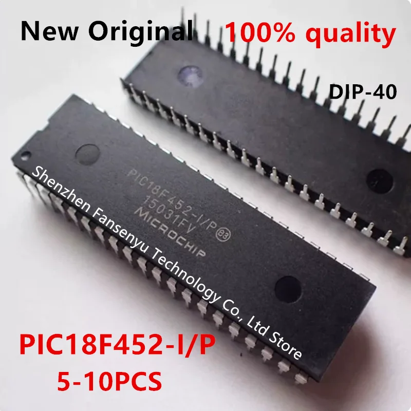 

5-10PCS New and Original PIC18F452 I/P DIP40 PIC18F452-I/P IC