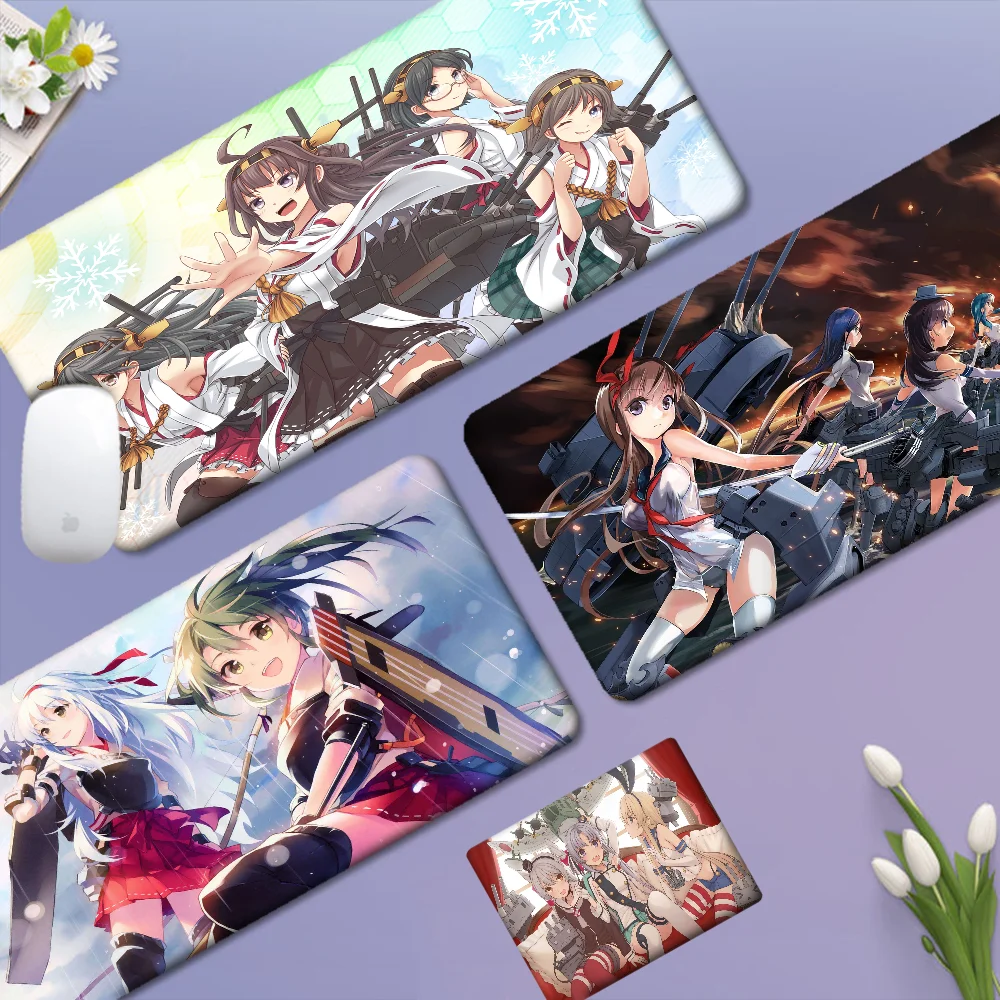 Kantai Collection Custom Skin Cartoon Anime Gaming Mouse Pad Keyboard Mouse Mats Desk Mat Accessories For Teen Girls Bedroom
