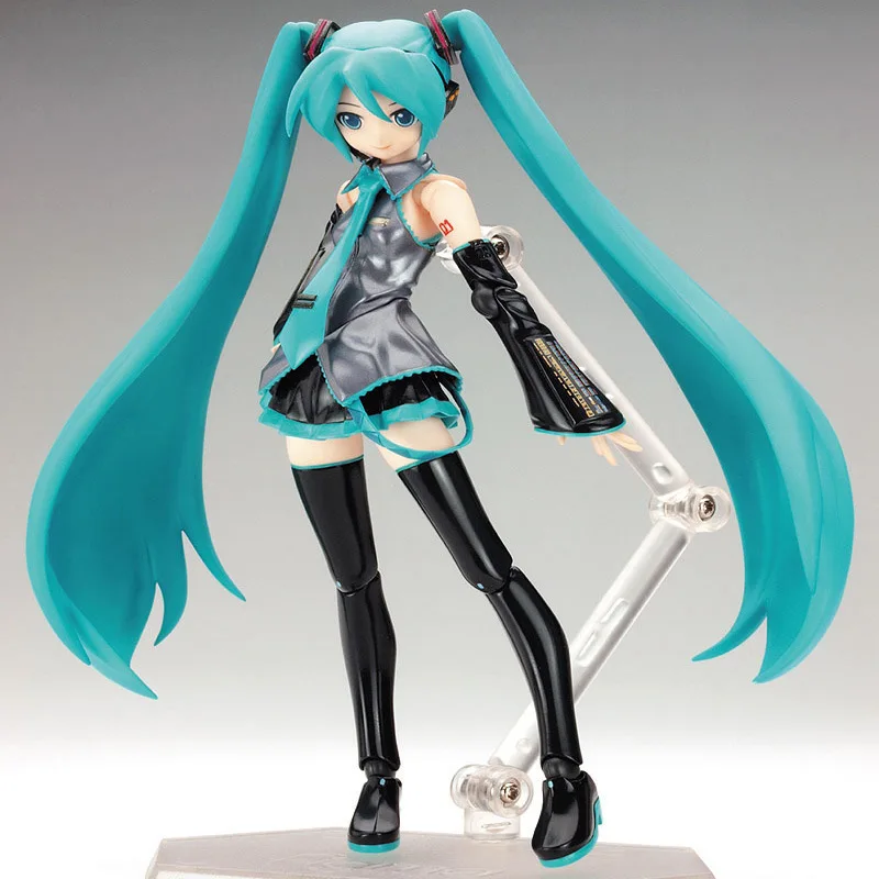 Anime Miku Action Figure Model Change Face Standing Posture Pvc Statue Cartoon Model Collectible Manga Toy Christmas Gift