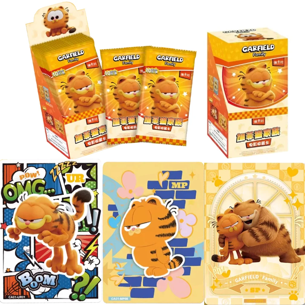 

Genuine Garfield Card Movie Series Cards Cute Cartoon Characters Retro Nostalgic Animation Collection Cards Toy Gift