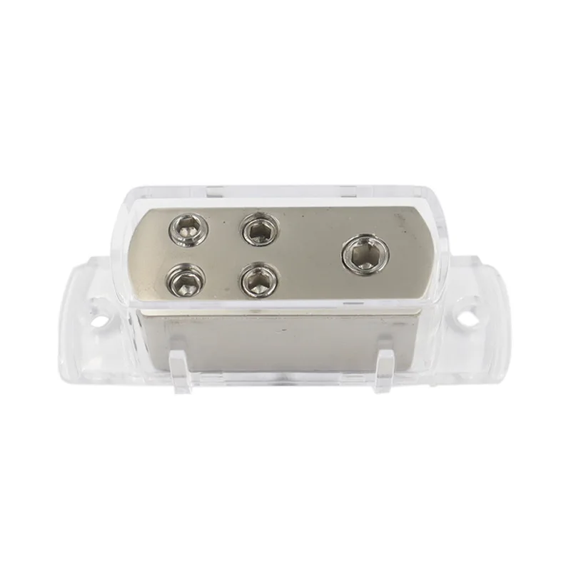 Car audio modification power cord ground wire junction box 4GA8GA splitter 1/4 junction box