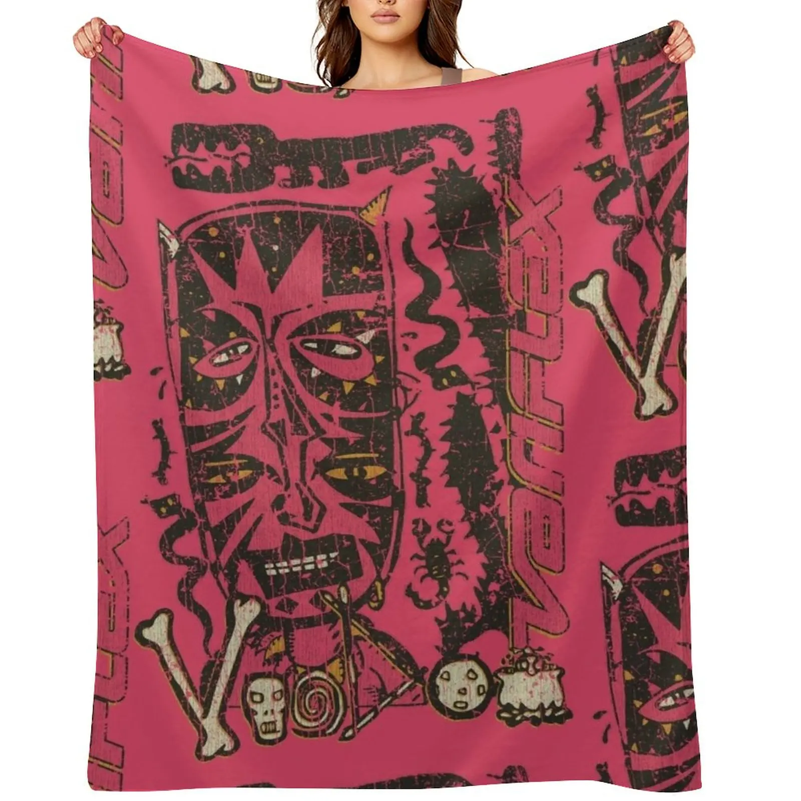 

Variflex Voodoo 1985 Throw Blanket Luxury St Blankets For Sofas Designers Multi-Purpose Blankets