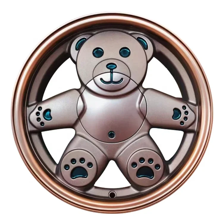 Casting Rims All Sorts Of Color Cute Teddy Bear Rims Wheels 14 15 16 17 Inch Car Alloy Wheels Aluminium Wheels