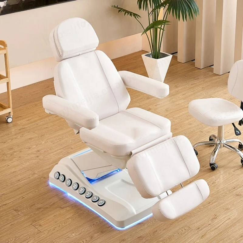 

Гидравлическая косметологическая кушетка с 4 моторами, электрическая массажная кровать для салонов красоты, кушетка для наращивания ресниц
