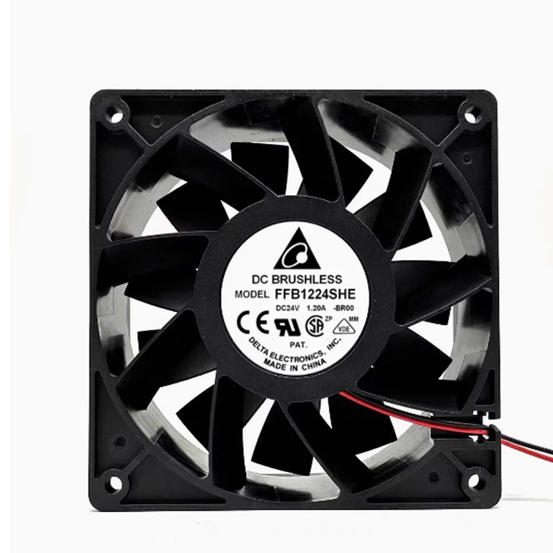 Инверторный вентилятор охлаждения FFB1224SHE DC24V/1.20A 120*120*38MM осевой вентилятор постоянного тока