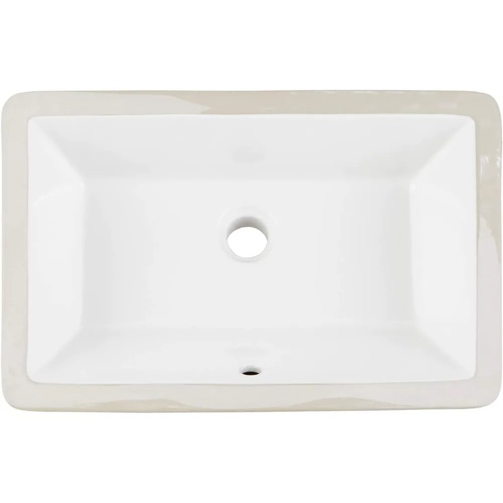 الأجهزة 447963 Sawgrass 21 حوض الحمام السفلي الصيني الزجاجي - أبيض