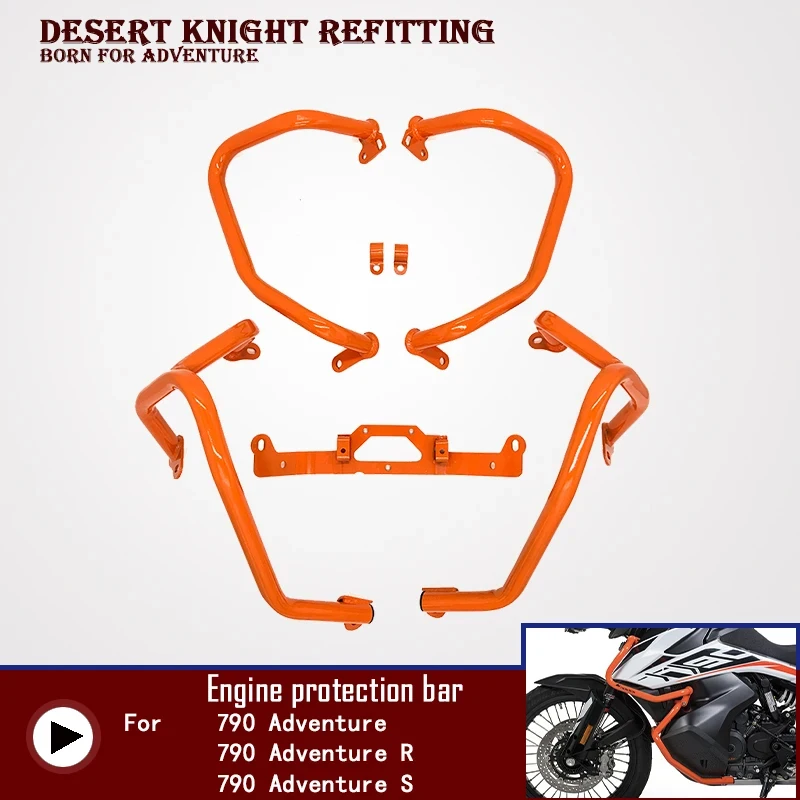 

For 790 Adventure R 790 R 2019 2020 Motorcycle Engine Guard Crash Bar Bars Bumper Protector Fairing Accessories
