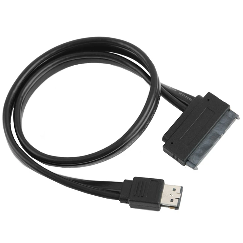 50cm SATA 22Pin to Power ESATA Male Data Cable Supports 12V 5V Voltage for Portable Hard Drives in Laptops