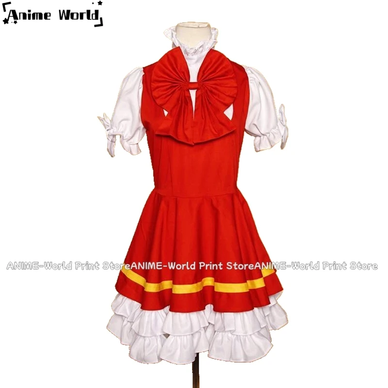 

《Custom Size》Anime Cardcaptor Sakura Sakura Kinomoto OP Red White Cosplay Costume Any Size