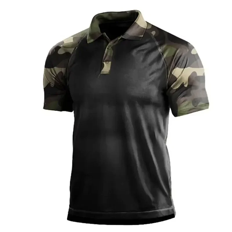 

Flag Pattern Polo Shirt For Men Colorful Printed T-Shirts Outdoor Fashion Casual Sport Loose Street Lapel Tops Tees Sports Polos