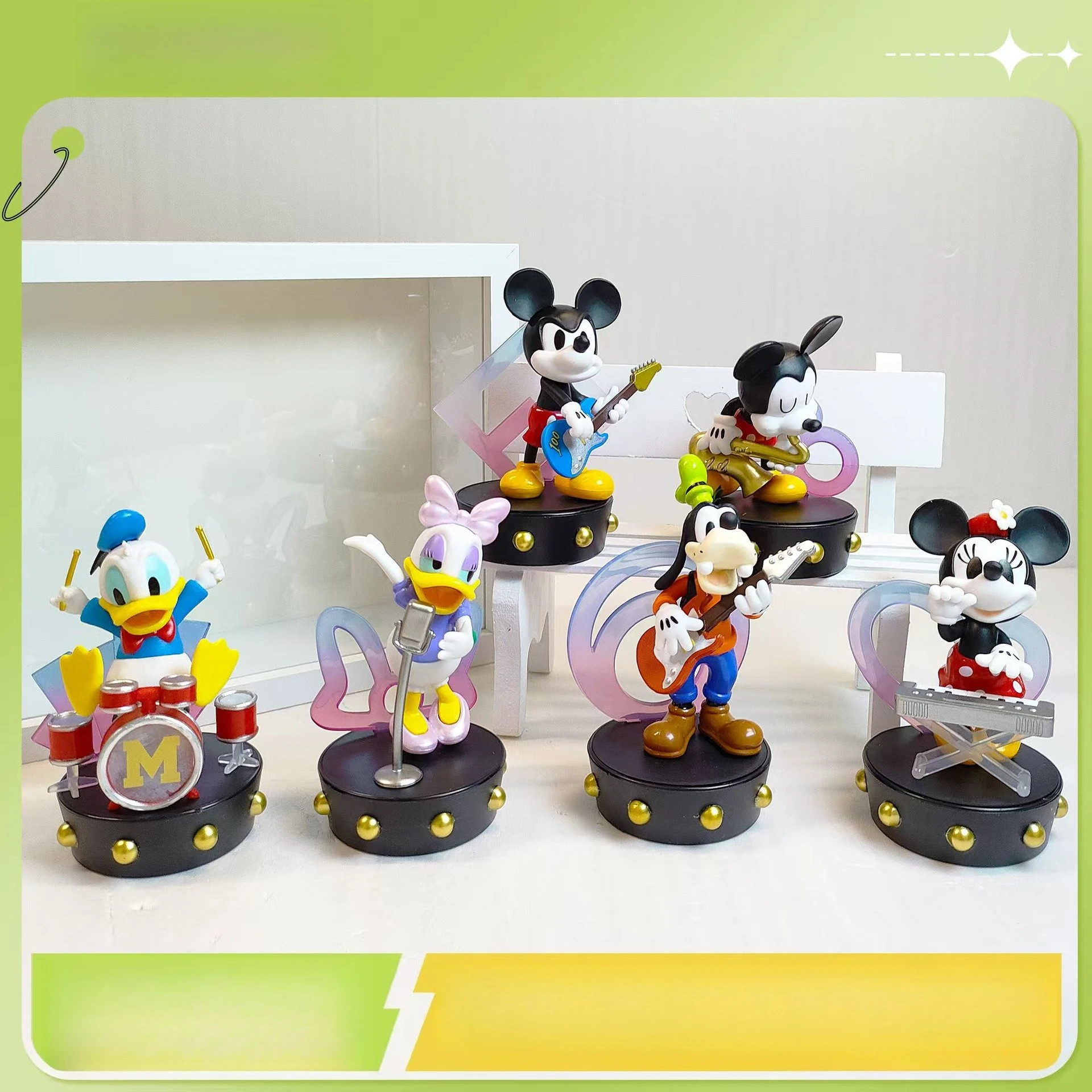 Disney Mickey Family Superstar Band Series Trendy Toys Doll Ornaments Toys Donald Duck Figure Model