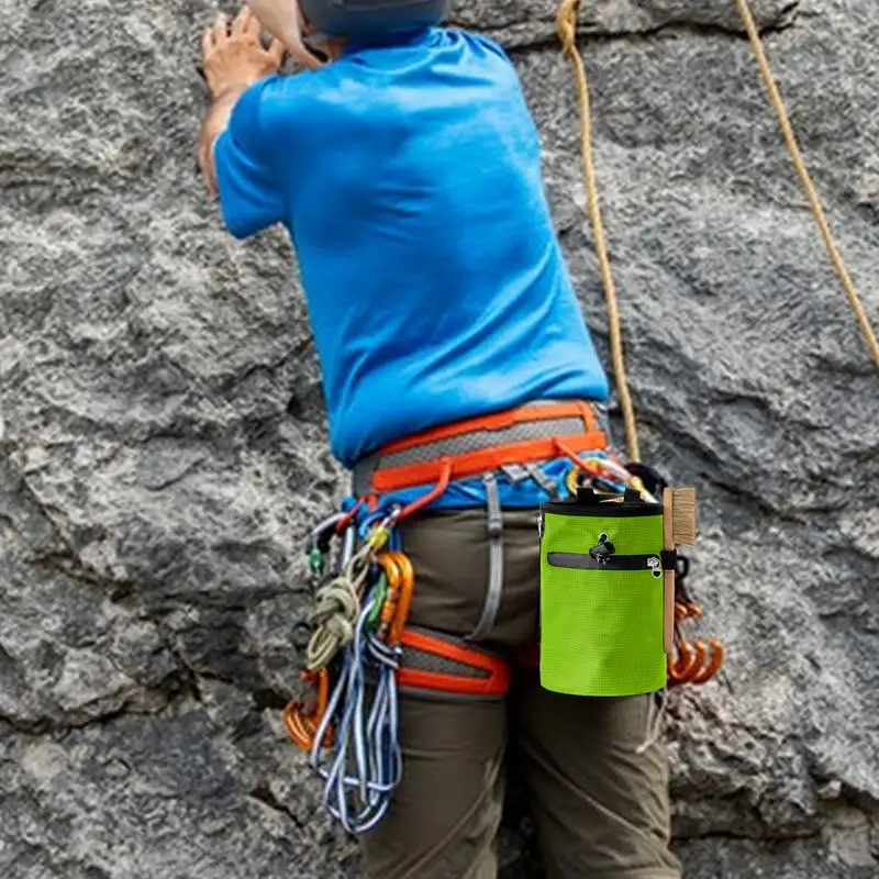 Rock Climbing Chalk Bag Waterproof Pocket for Weight Lifting Outdoor Bouldering Magnesia Pouch Climbing Equipment