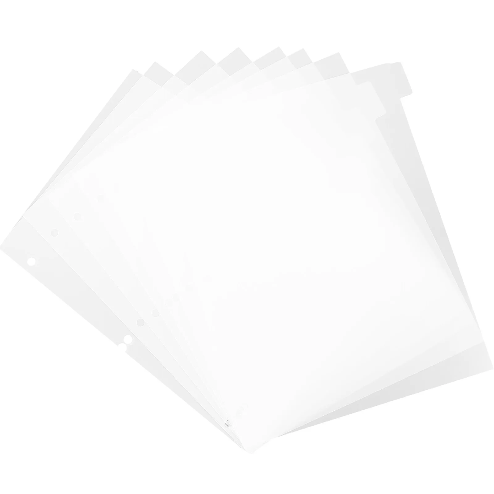 

Flexible Loose Leaf Notebook Divider Refills Premium PP Smooth Surface Tear Resistant Wipe Clean for 3 Rings Binder School
