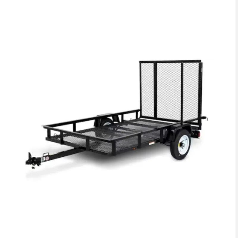 Customized 5' X 8' Steel Single Axle Light Weight Cargo Utility Multi-Purpose Garden Trailer