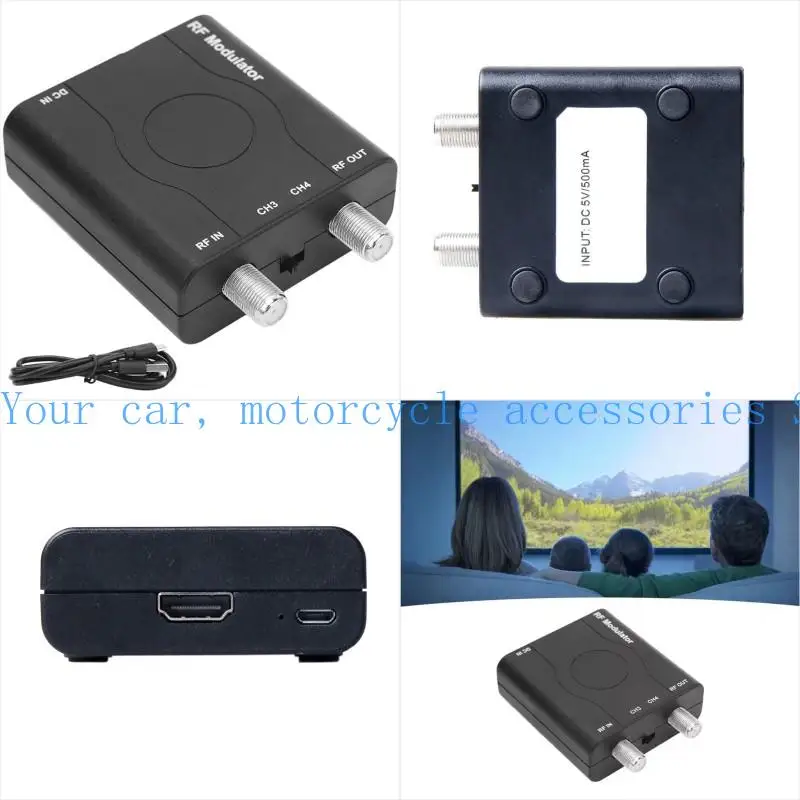 

31BC Professional RF Modulator Coaxial Converter With 1080P PLL Lock Suitable For Home Theaters Systems 1080P Video Streaming
