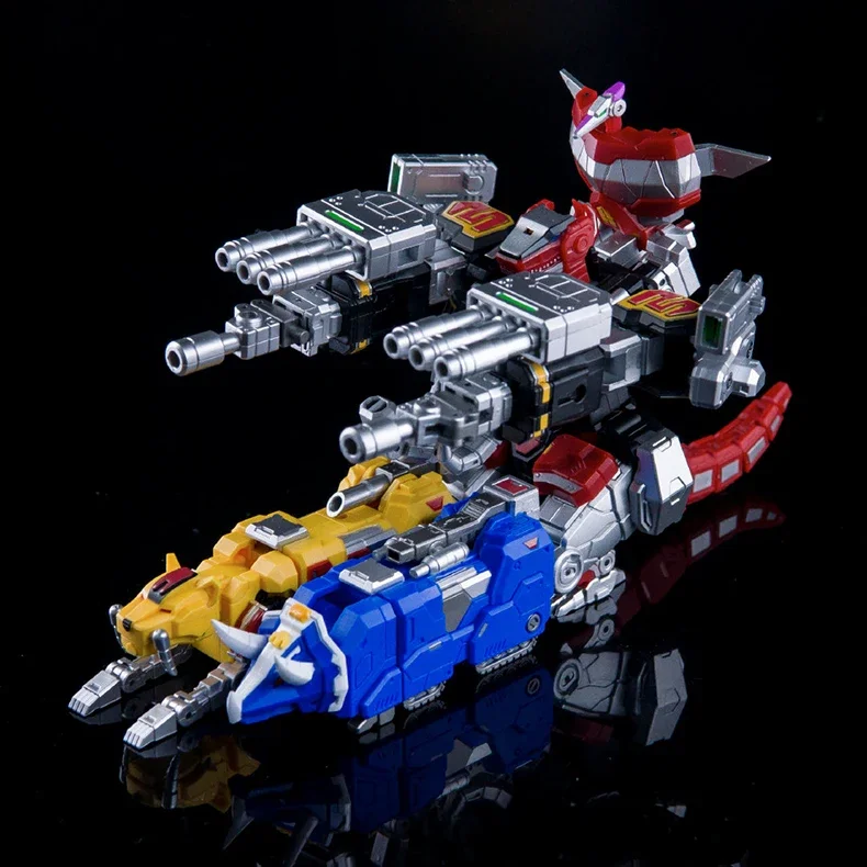 متوفر في المخزون Lucky Cat MICRO COSMOS MC-05 dragon King MC03 MC-03B BEAST LORD Dragon Cesar Megazord مجموعة ألعاب شخصيات الحركة