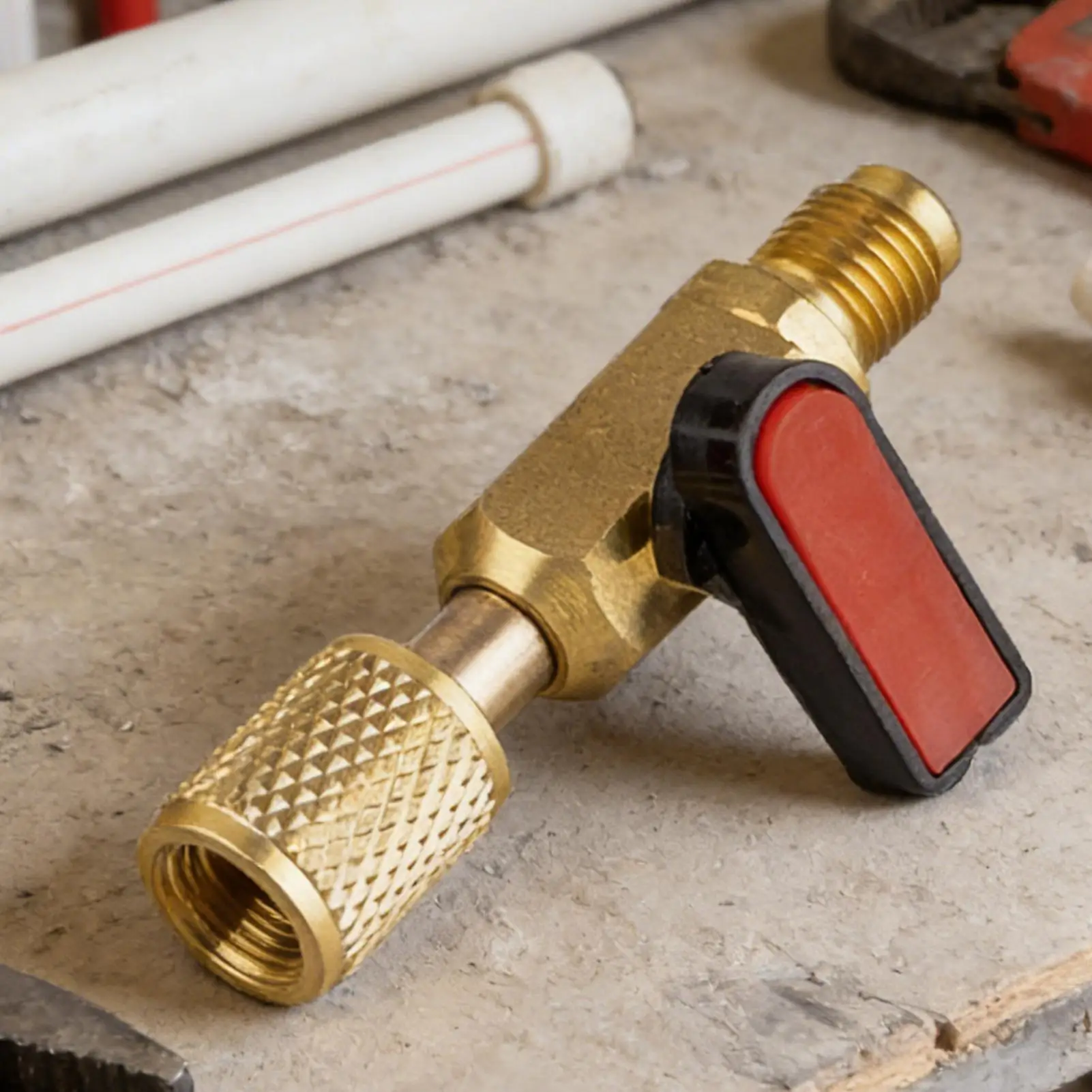 

Air Conditioning Refrigerant Charging Safety Valve Brass Refrigerant Shut-off Valve Air Conditioning Refrigerant Adapters