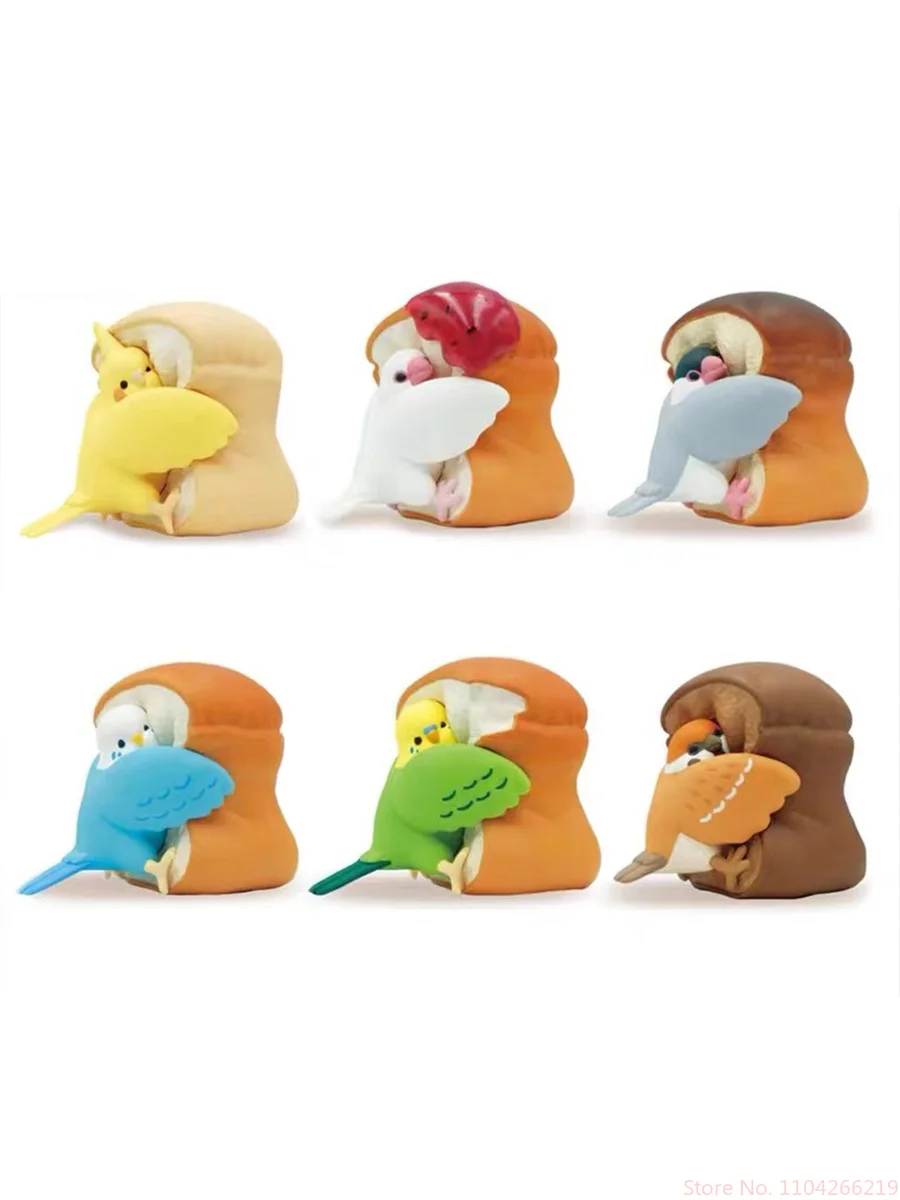 اليابان Qualia الرسمية الخبز الطيور سحر - كوكاتيل وجافا سبارو الببغاء قلادة، لطيف الطيور ديكور Gashapon الشكل #6