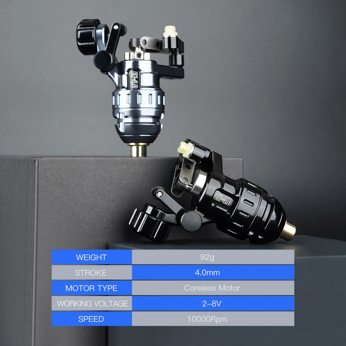 الصاري قوية مستقرة مزدوجة الربيع Coreless موتور RCA 4.0 مللي متر السكتة الدماغية طول الوشم آلة دوارة ماكياج الملحقات الدائمة